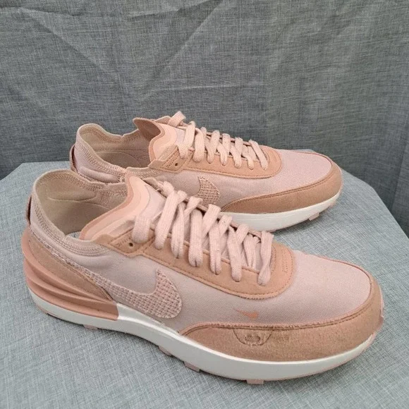 %Nike Waffle One Trainer Womens Tennis Shoes Pink Oxford Rose Size 7.5 / A 34 - Picture 3 of 12